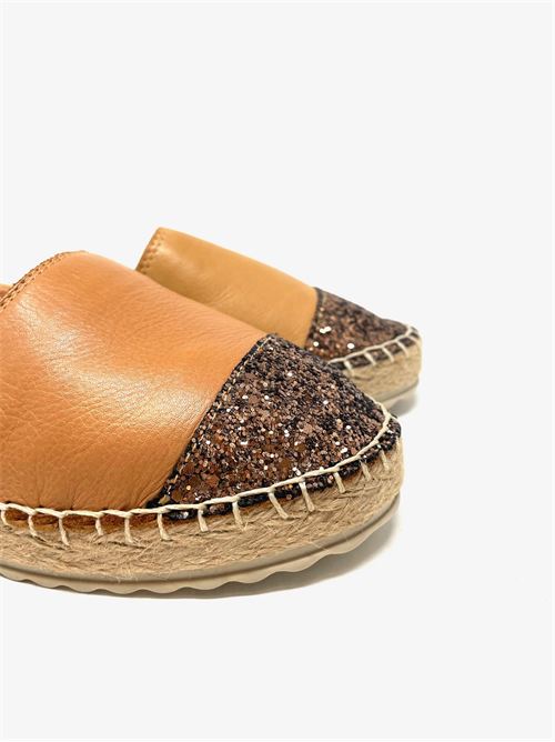 Espadrillas donna con puntale glitter IL LACCIO | 368Y500PELLEBRONZCAM/COCONUT